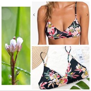 Roxy Garden Surf Bralette Bikini Top